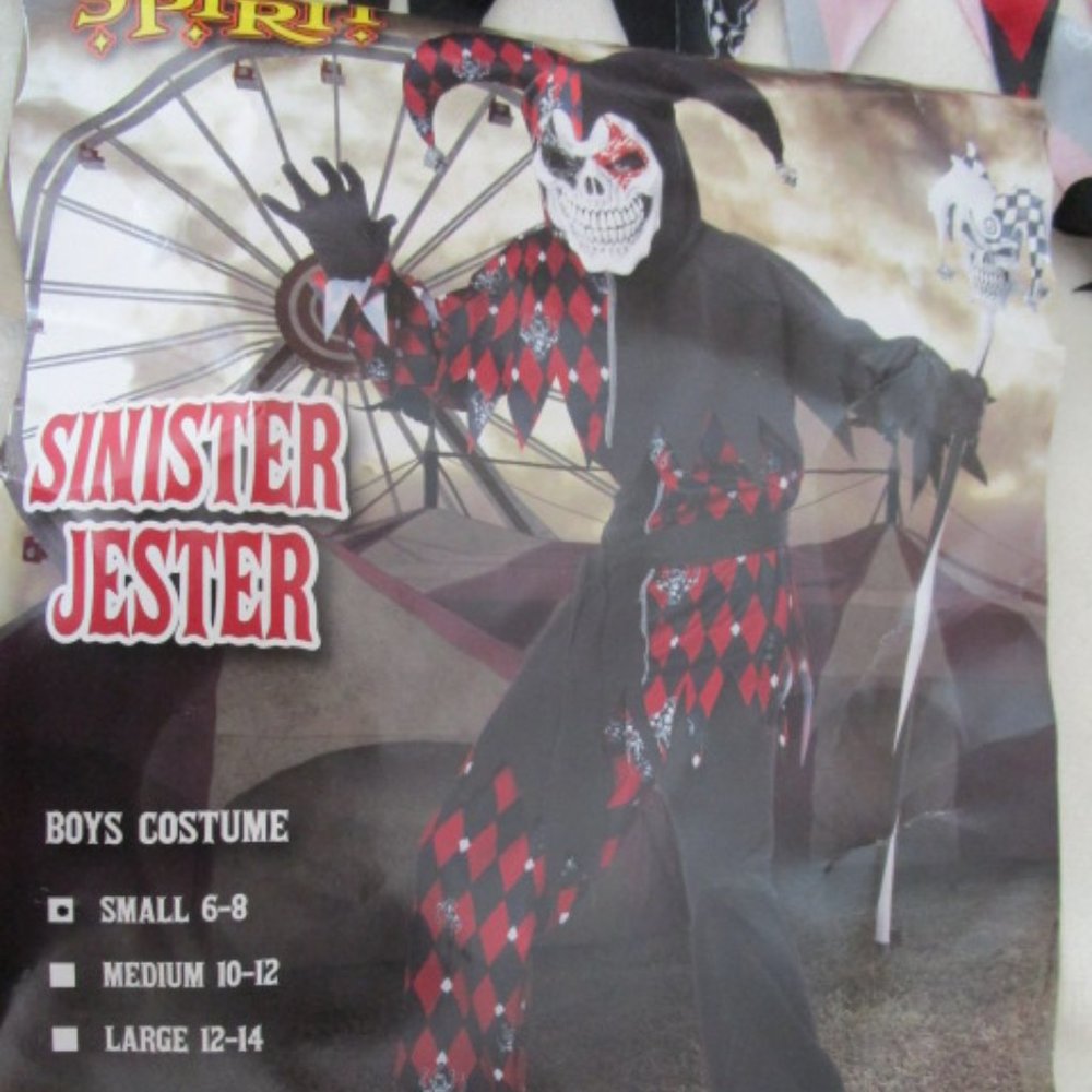 Sinister Jester Kids Halloween Costume